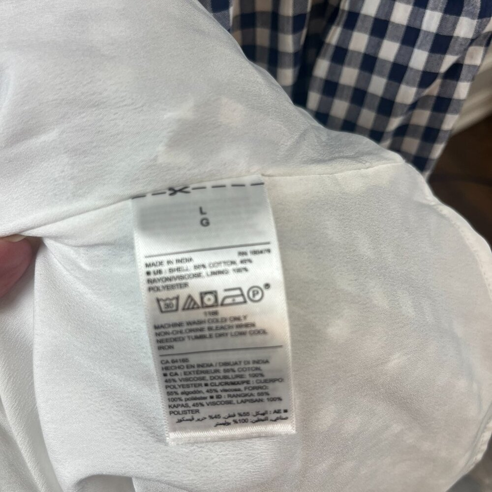 NWOT Old Navy Tiered Gingham Printed Maxi Cami Swing Dress - Large - Picture 5 of 8